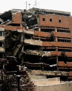 Bombed Belgrade from 1999