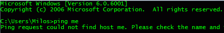 Ping command
