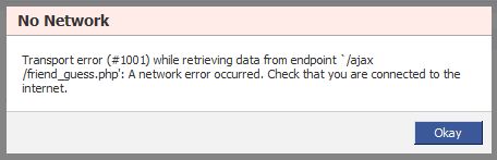Facebook has issues on August 6, 2009