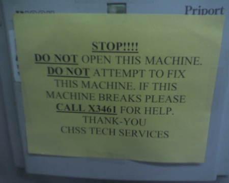 Don't fix it yourself!