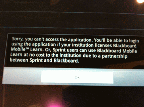 Blackboard Mobile Learn on Android
